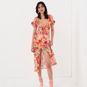 For Love & Lemons - Beth Midi Dress - Size L ❤️🩷
